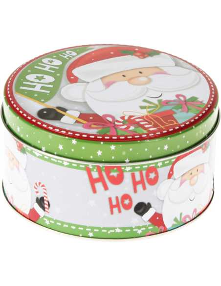 Boîte à gâteaux Noël ronde Ø13 cm - petit modèle festif