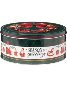 Boîte à gâteaux Noël ronde Ø20 cm - modèle décoratif festif