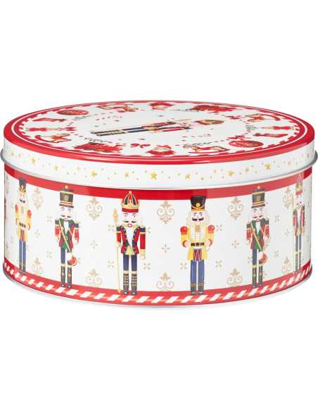Boîte à gâteaux Noël ronde Ø17 cm - modèle moyen décoratif