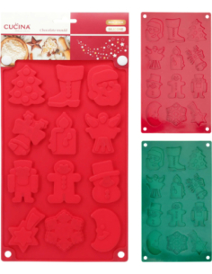 Moule en silicone pour chocolats 30 x 17 cm - 12 empreintes