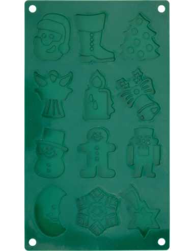 Moule en silicone pour chocolats 30 x 17 cm - 12 empreintes