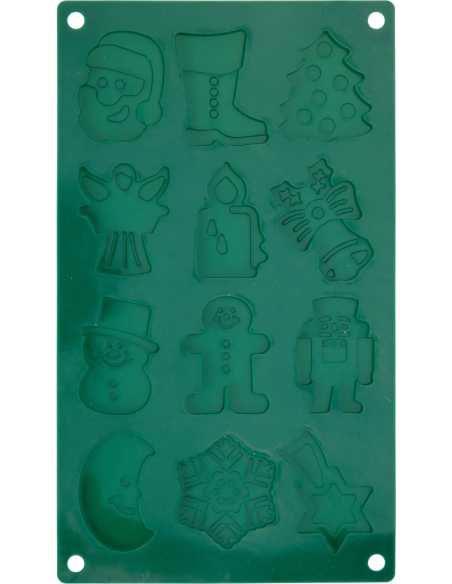 Moule en silicone pour chocolats 30 x 17 cm - 12 empreintes