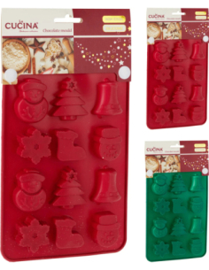 Moule en silicone pour chocolats 20 x 14 cm – 12 empreintes