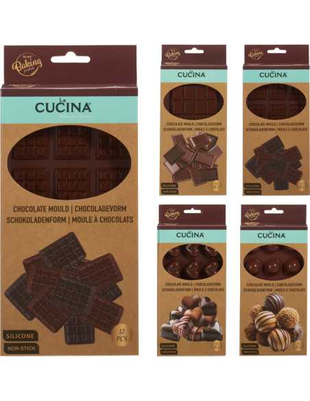 Moule en silicone pour chocolats - 4 modèles au choix
