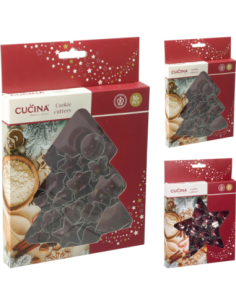 16 emporte-pièces en inox motifs Noël