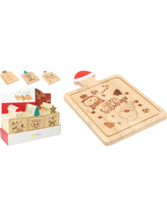 Planchette service Noël 19 x 11 cm - 3 modèles