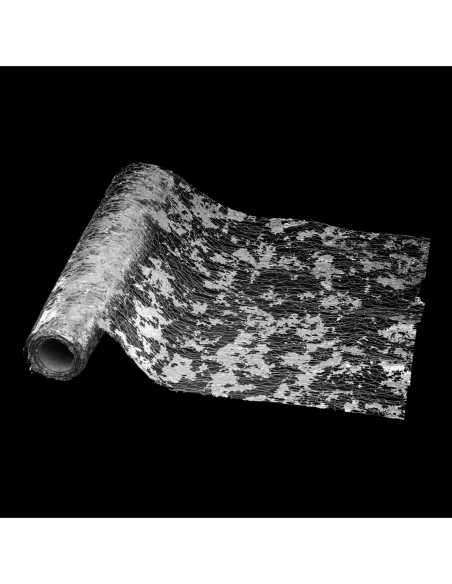 Chemin Table Mesh Argent 28 x 500 cm | Brillant Glamour Noël