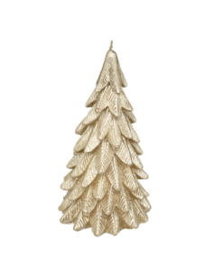 Bougie Sapin Blanc 20,5 cm | Centre de Table Noël Élégant et Raffiné