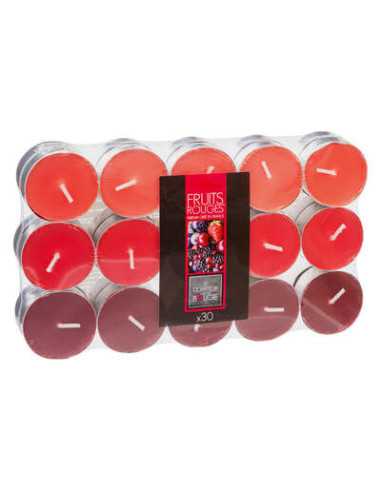 Bougies chauffe-plat Nina Parfumées Fruits rouges Lot de 30