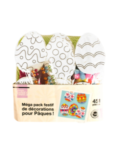 Méga pack festif Pâques 451 pcs mousse pompons strass