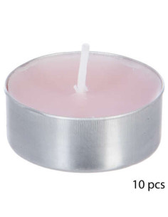 Bougies chauffe-plat Nina Parfumées Rose Lot de 10