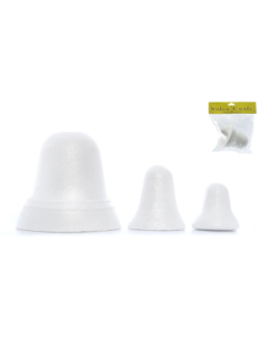 3 Cloches polystyrène Pâques 3 tailles à peindre