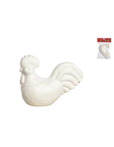 Coq polystyrène à peindre Pâques 18x14x8 cm | DIY