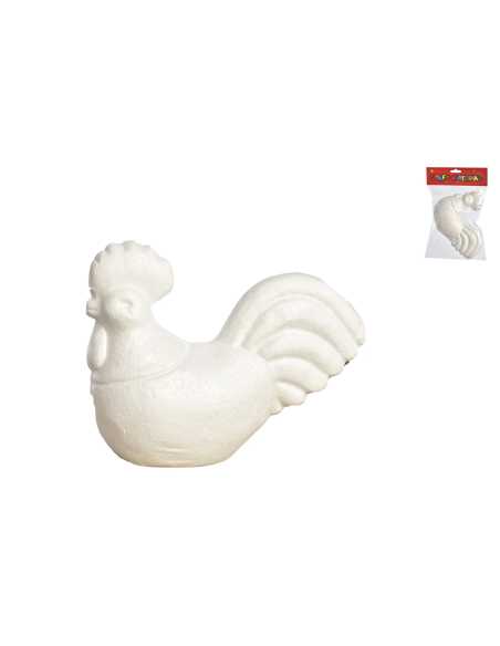 Coq polystyrène à peindre Pâques 18x14x8 cm | DIY