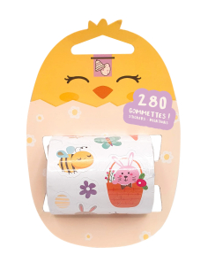 280 Gommettes Pâques rouleau 3 m | Loisir créatif