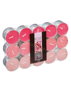 Bougies chauffe-plat Nina Parfumées Rose Lot de 30