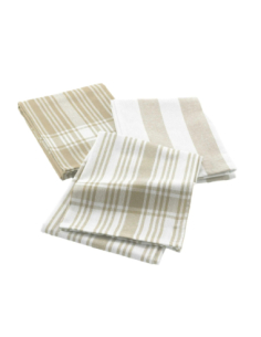 Torchons lin 50x70 cm lot 3 – coton tissé | Bayado