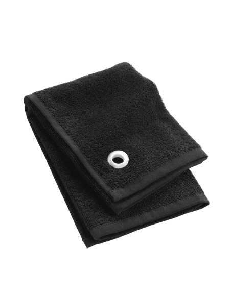 Essuie-main carré 50x50 cm noir – éponge unie | Cuistot