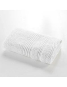 Serviette invitée blanc 50x30 cm – Éponge 500g/m² | Collection Tendres