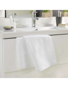 Serviette de toilette blanc 50x90 cm – Éponge 500g/m² | Tendresse 2