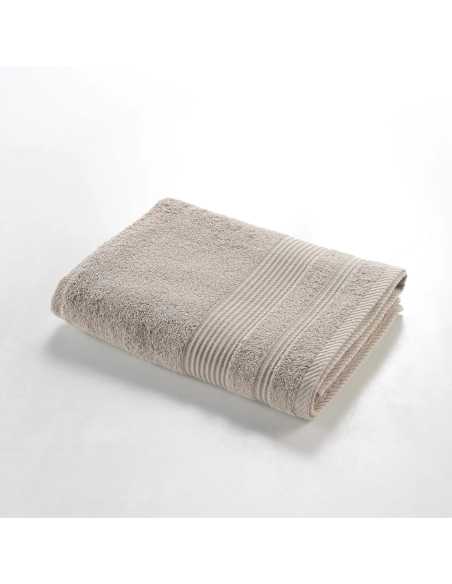 Drap de douche taupe 70x130 cm – Éponge 500g/m² | Collection Tendresse