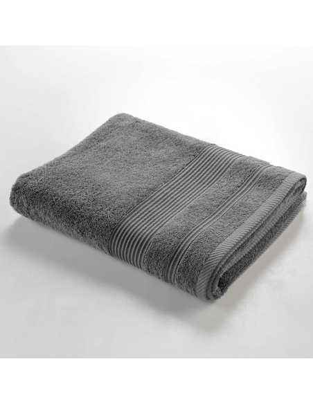 Drap de bain gris anthracite 90x150 cm – Éponge 500g/m² | Collection T