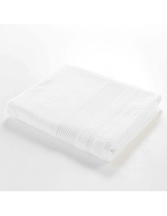 Drap de bain blanc 90x150 cm – Éponge 500g/m² | Collection Tendresse