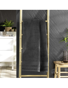 Drap de douche gris anthracite 70x130 cm – Éponge 500g/m² | Collection 2