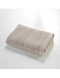 Serviette de toilette taupe 50x90 cm – Éponge 500g/m² | Tendresse