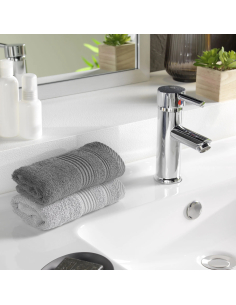 Serviette invitée gris anthracite 50x30 cm – Éponge 500g/m² | Collecti 2