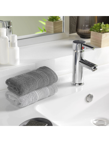 Serviette invitée gris anthracite 50x30 cm – Éponge 500g/m² | Collecti