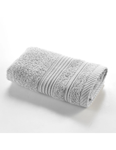 Serviette invitée gris perle 50x30 cm – Éponge 500g/m² | Collection Te