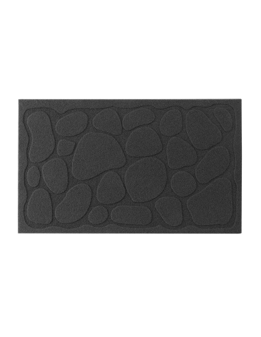 Tapis rectangle 45x75 cm Graphite – Relief