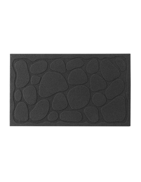 Tapis rectangle 45x75 cm Graphite – Relief