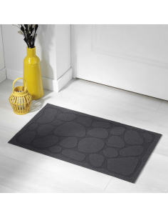 Tapis rectangle 45x75 cm Graphite – Relief 2