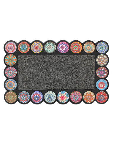 Tapis rectangle 45x75 cm Rosacolor – Relief caoutchouc