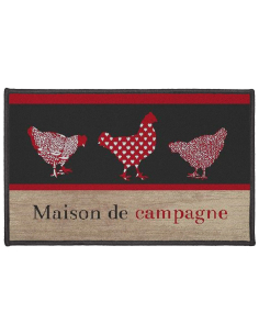 Tapis rectangle 50x80 cm maison de campagne – Imprimé