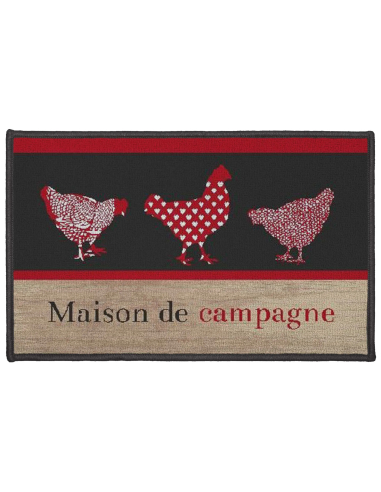 Tapis rectangle 50x80 cm maison de campagne – Imprimé