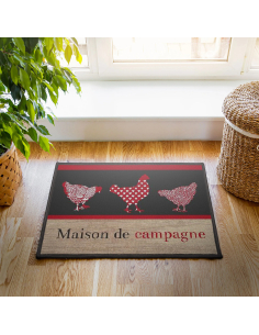 Tapis rectangle 40x60 cm maison de campagne – Imprimé 2