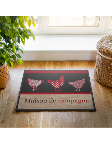 Tapis rectangle 40x60 cm maison de campagne – Imprimé