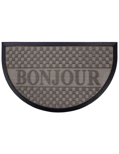 Tapis demi-lune 45x75 cm Bonjour – Relief