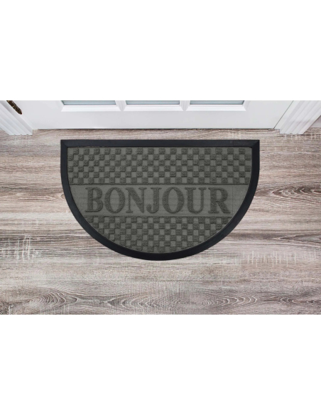 Tapis demi-lune 45x75 cm Bonjour – Relief