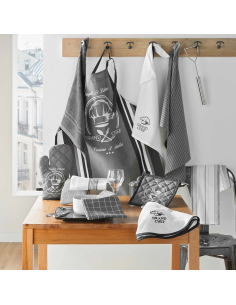 Essuie-main carré 50x50 cm anthracite – éponge unie | Grand chef 2