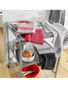 Torchons anthracite 50x70 cm lot 2 – éponge mineur | Classico 2