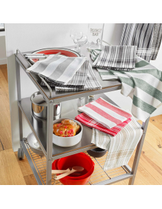 Torchons noir 50x70 cm lot 3 – coton tissé | Bayado 2