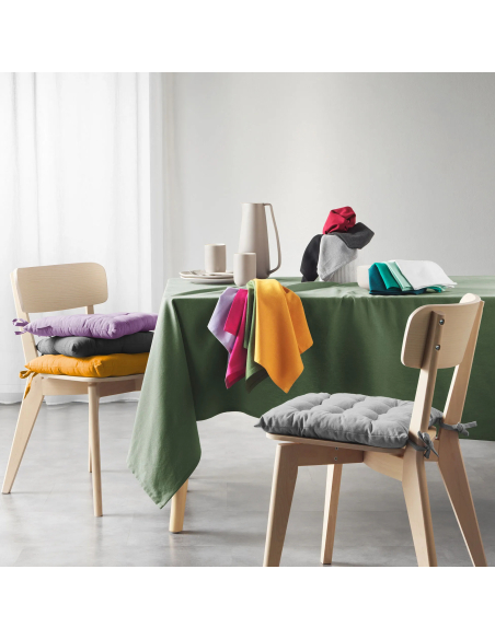 Serviettes de table gris 40x40 cm lot 3 – coton recyclé | Mistral