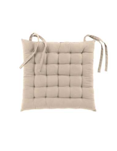 Assise de chaise matelassée 38x38 cm Twily – Lin