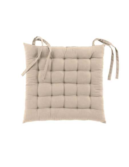 Assise de chaise matelassée 38x38 cm Twily – Lin