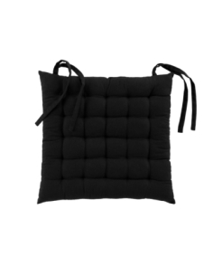 Assise de chaise matelassée 38x38 cm Twily – Noir
