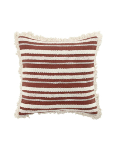 Coussin déhoussable 40x40 cm Atlas – Terracotta